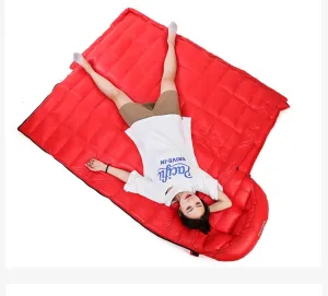 Adult Ultralight Envelope Goose Down Sleeping Bag Outdoor Backpacking Camping Hiking Travel Spring Summer Autumn Winter Portable