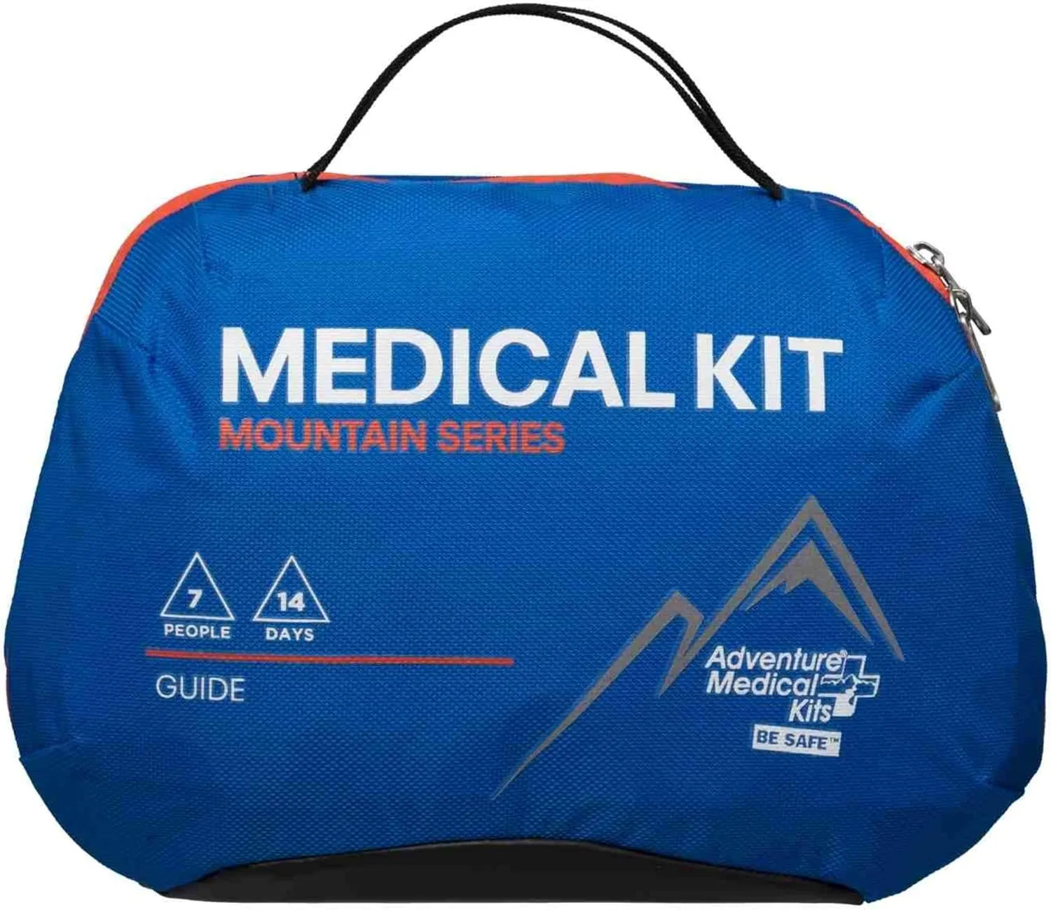 Adventure Medical Kits Mountain Series Medical Kit - Guide - Emergency Medical First Aid Kit - for 7 People for 14 Days - Comes with QuikClot Gauze, C-Splint, Guide Book & More - 163 Pieces