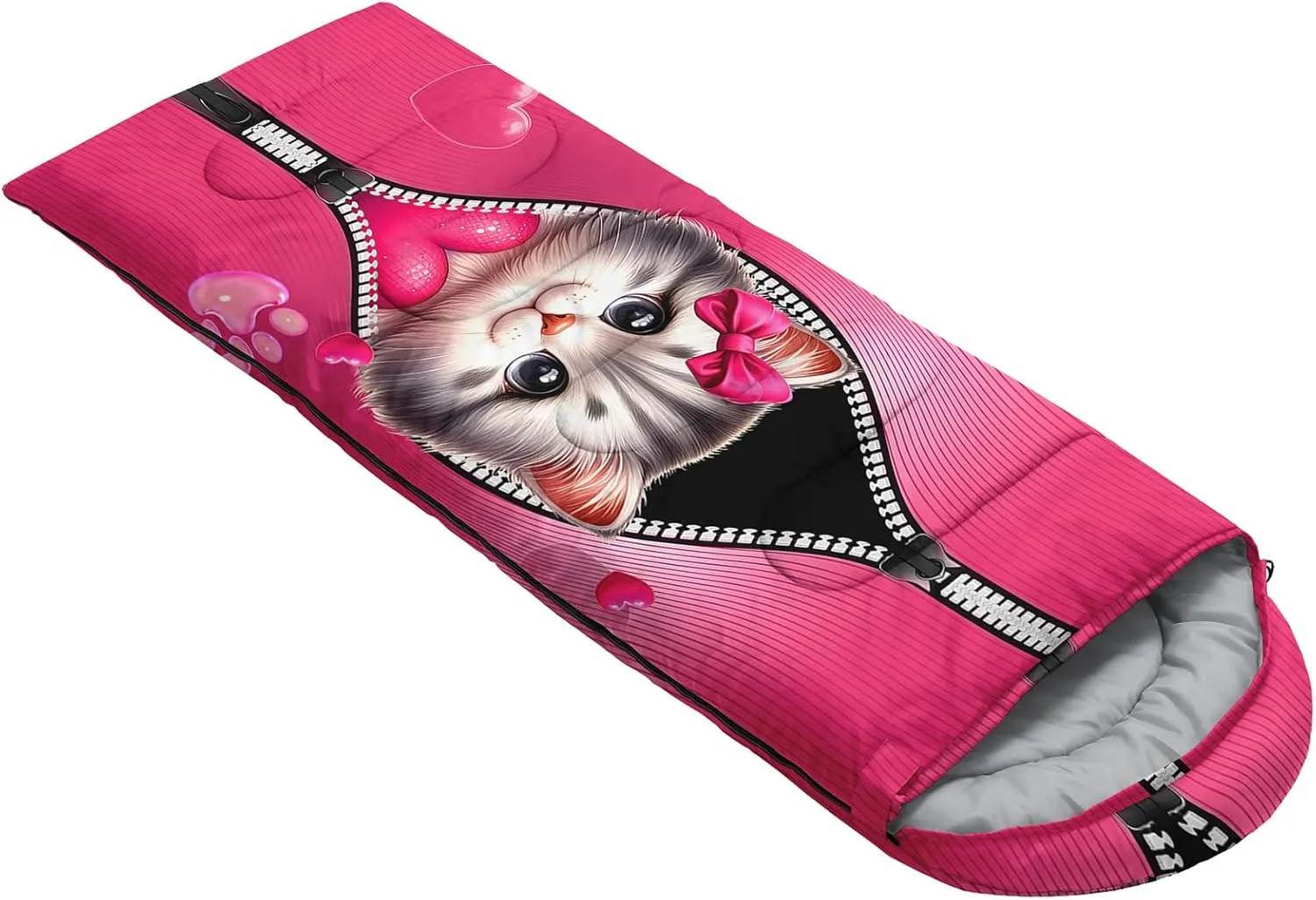 AILONEN Black & Gold King Crown Sleeping Bag for Boys Girls,Warm and Cool Weather,Lightweight,Waterproof Backpacking,King and Queen Money Dollar Printed Sleeping Bag for Camping