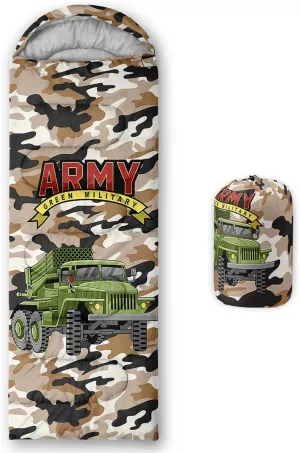 AILONEN Sports Sleeping Bag for Kids Boys,Warm and Cool Weather,Lightweight,Waterproof Backpacking,Soccer Basketball Baseball Rugby Tennis Ball Game Graffiti Sleeping Bag for Camping