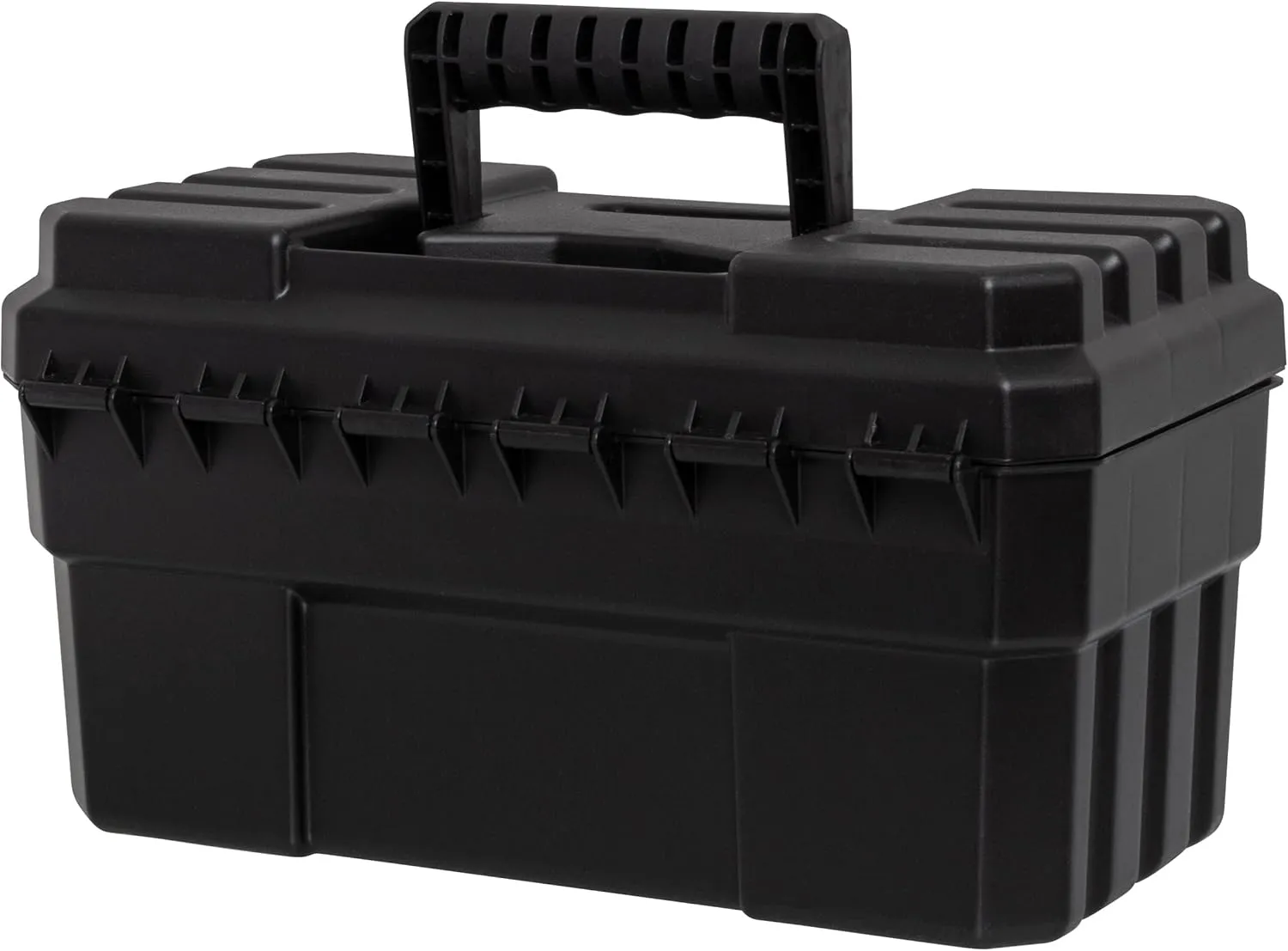 Akro-Mils 09514 ProBox 14-Inch Plastic Toolbox for Tools, Hobby or Craft Storage Toolbox with Removable Tray, 14-Inch x 8-Inch x 8-Inch, Black