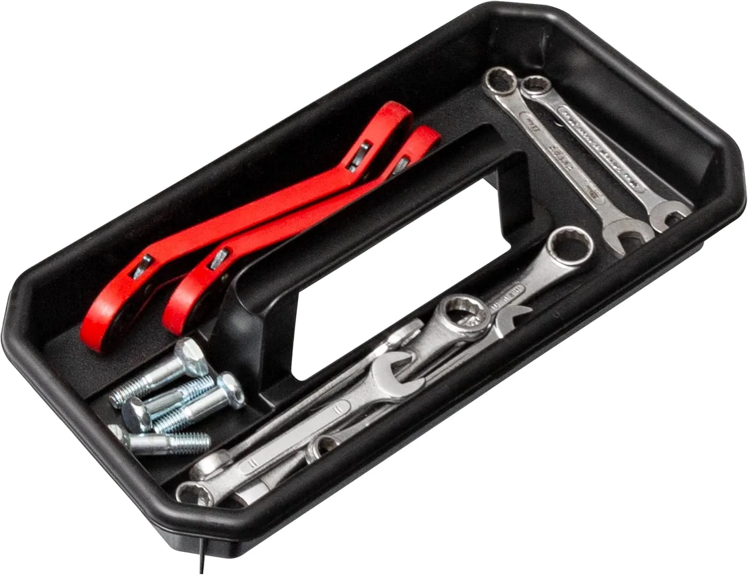 Akro-Mils 09514 ProBox 14-Inch Plastic Toolbox for Tools, Hobby or Craft Storage Toolbox with Removable Tray, 14-Inch x 8-Inch x 8-Inch, Black