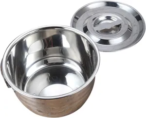 Alipis Camping Soup Pot Stainless Steel Cooking Pot Lid Family Camping Cookware Lightweight Portable Cooking