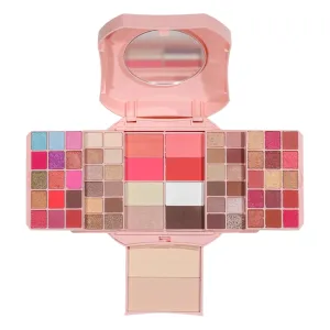 All In One Makeup Kit Matte Shimmer Eyeshadow Palette Professional Cosmetics Fashion Women Makeup Case Full Primer Set Present (A)