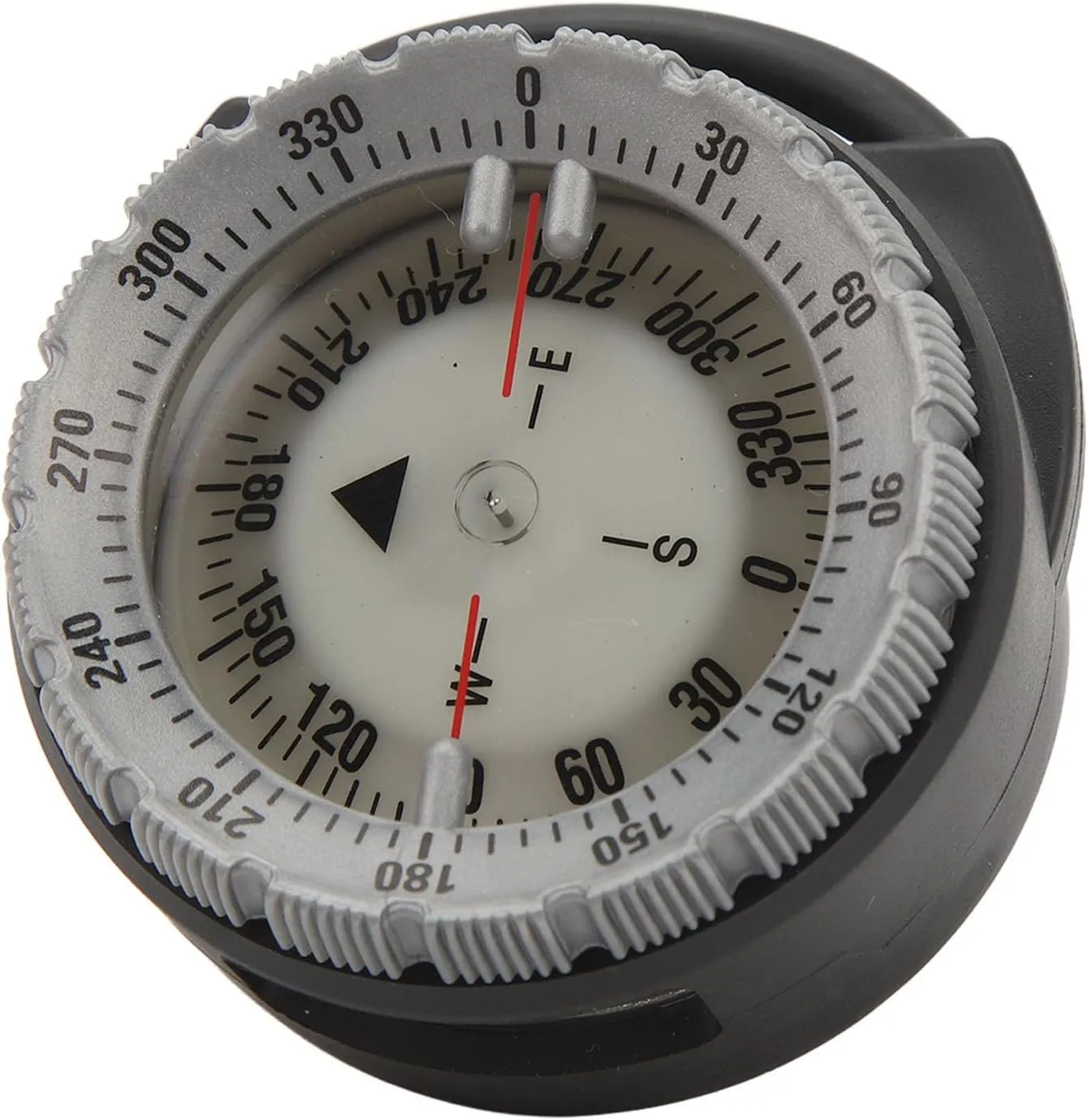Alomejor 50M Underwater Diving Compass Luminous Magnetic Pipe Clamp Compass Diving Water Sports for Underwater Use