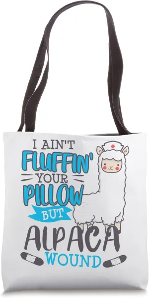 Alpaca Wound Care Nurse Funny Emergency Room ER Tote Bag