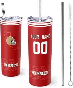 ANTKING San Francisco Mug Coffee Cup Travel Tumbler Custom Name Number for Men Women Youth Gifts