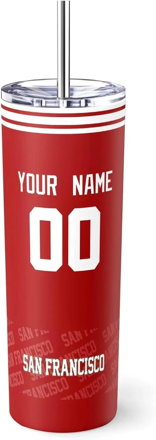 ANTKING San Francisco Mug Coffee Cup Travel Tumbler Custom Name Number for Men Women Youth Gifts