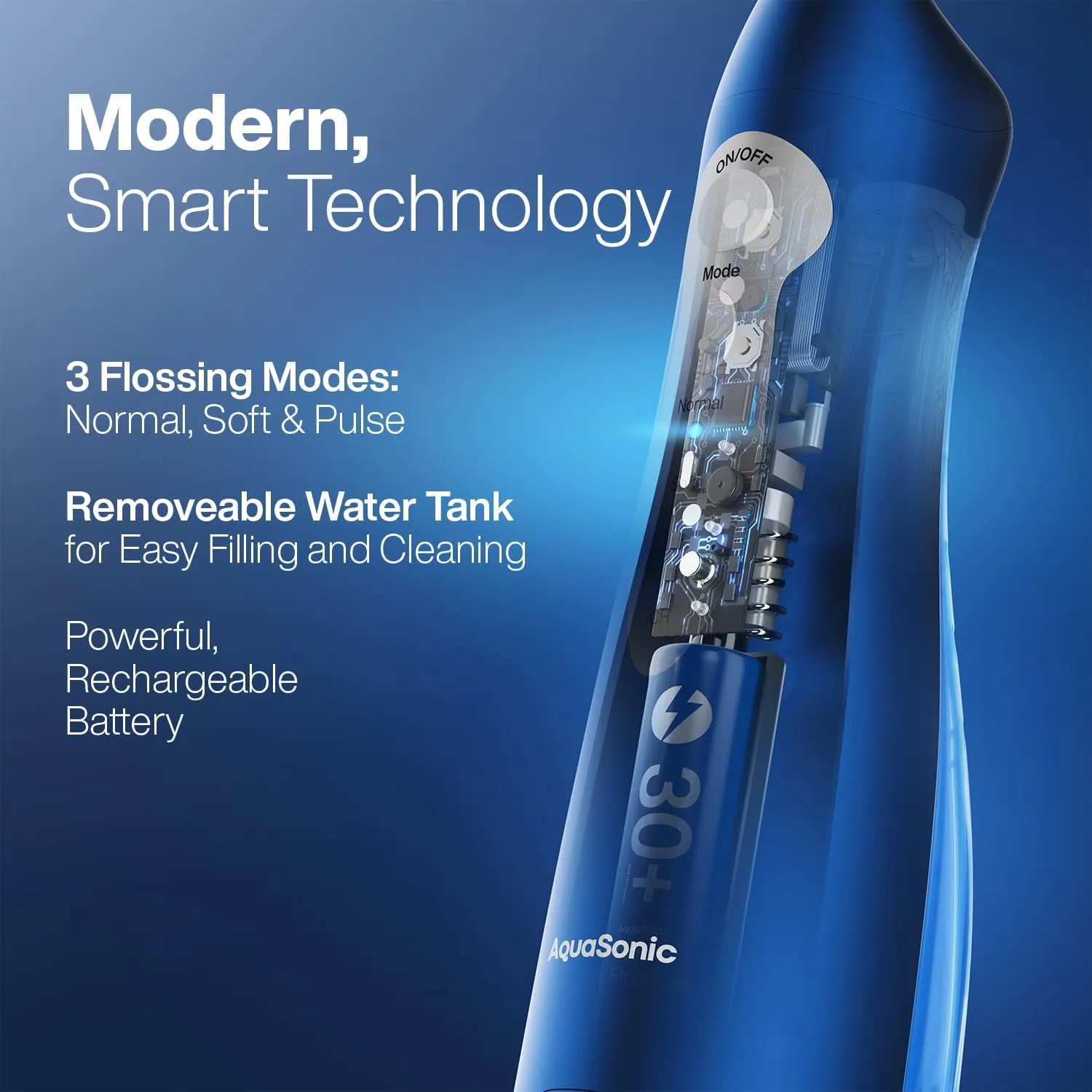 AquaSonic Water Flosser - Cordless Rechargeable Water Flossers for Teeth Cleaning - Waterproof Aqua Flosser, Portable Oral Irrigator for Dental Cleaning with 5 Jet Tips – Braces Home Travel