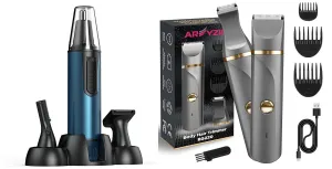 AREYZIN Ear and Nose Hair Trimmer   Body Hair Trimmer for Men Body Grooming Kit