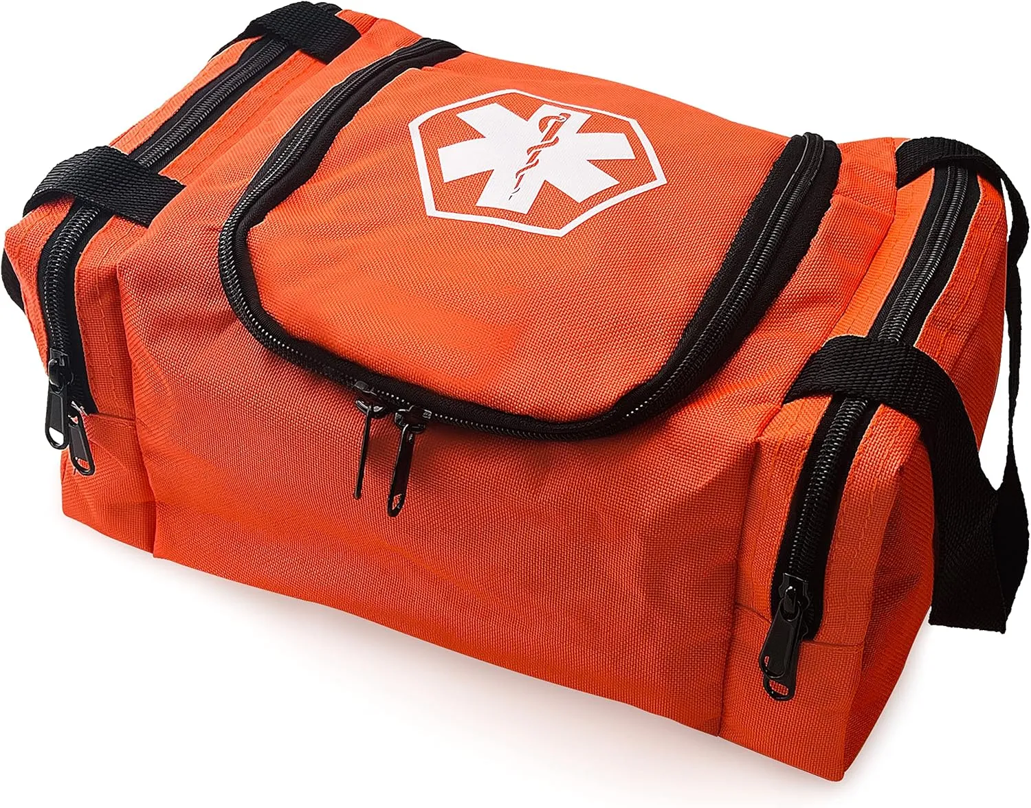ASA TECHMED First Aid Responder EMS Emergency Medical Trauma Bag EMT, Fire Fighter, Police Officer, Paramedics, Nurse, Orange