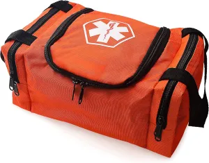 ASA TECHMED First Aid Responder EMS Emergency Medical Trauma Bag EMT, Fire Fighter, Police Officer, Paramedics, Nurse, Orange