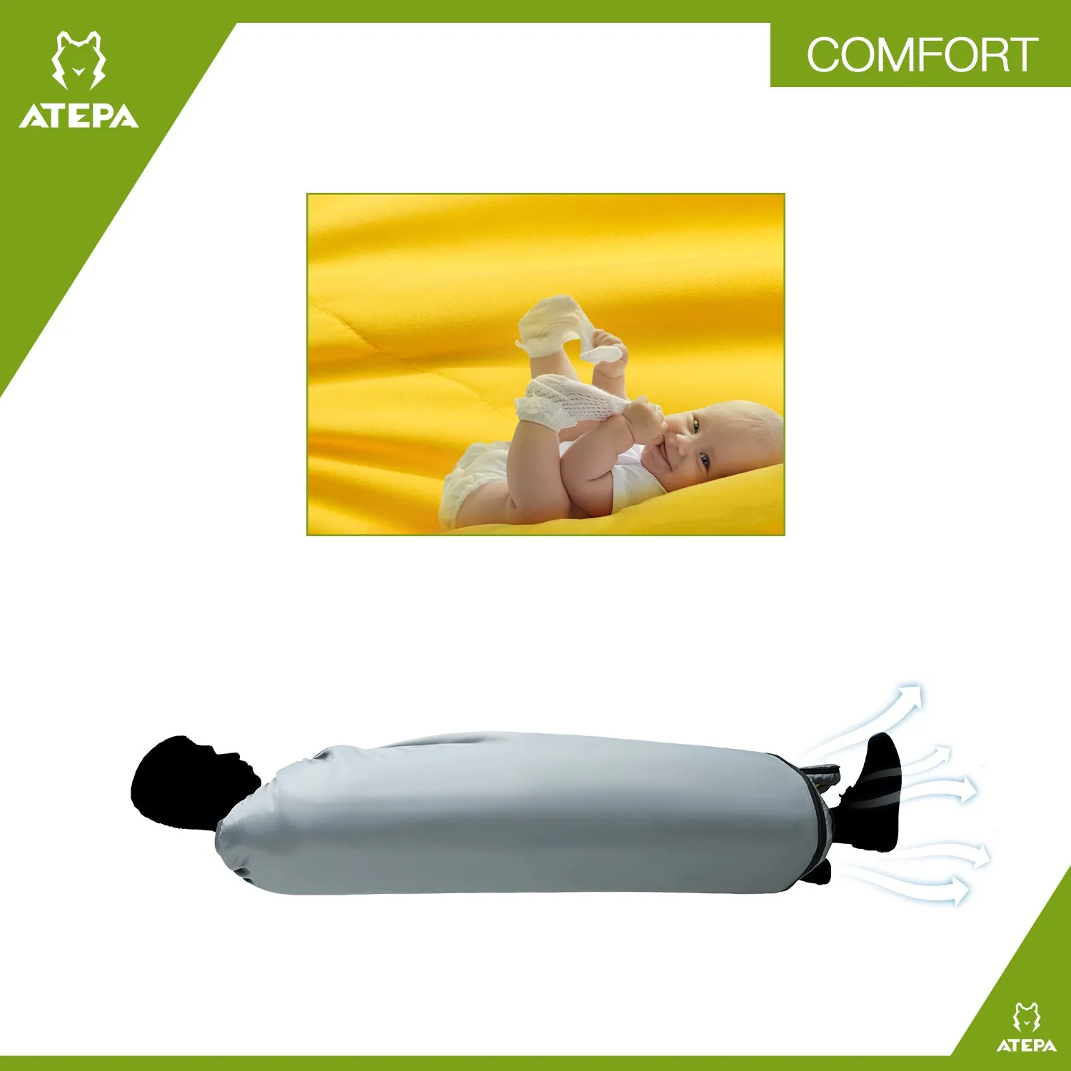 ATEPA LIGHT 1200 Sleeping Bag-Envelope
