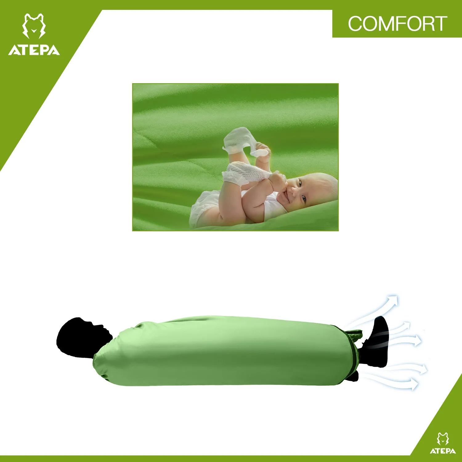 ATEPA LIGHT 1200 Sleeping Bag-Envelope