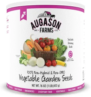 Augason Farms Vegetable Garden Seeds 13 Variety 1 lb No. 10 Can