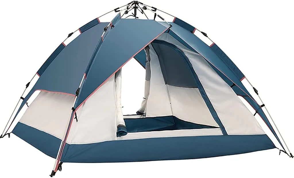 Automatic Instant Pop Up Tent Windproof Rainproof Breathable, Lightweight Portable Dome Tents 3-4 Person for Camping Travel Outdoor