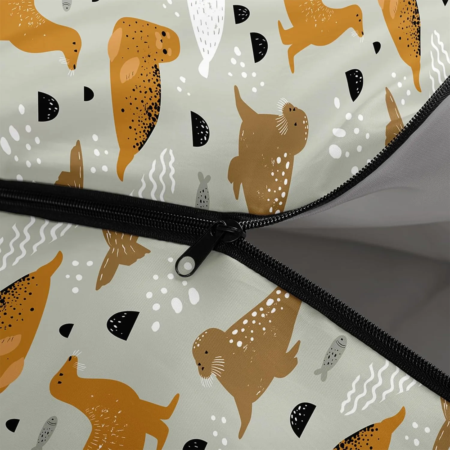 Axolotl Black Cats Sleeping Bag for Kids Boys Girls–Lightweight Warm Cold Weather Sleeping Bags,Waterproof Portable Sleeping Bag for Camping,Backpacking Camping Sleeping Bag,Kids Sleeping Bags,Orange