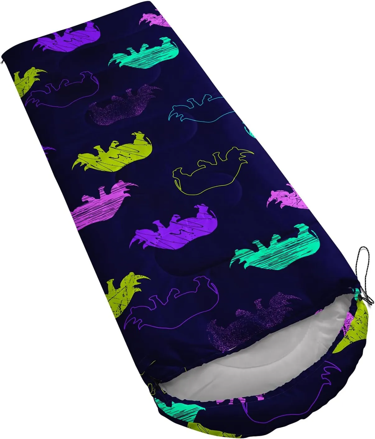 Axolotl Mermaid Scales Sleeping Bag for Kids Girls–Lightweight Warm Cold Weather Sleeping Bags,Waterproof Portable Sleeping Bag for Camping,3 Season Cold Weather Sleeping Bag,Sleeping Bag for Hiking