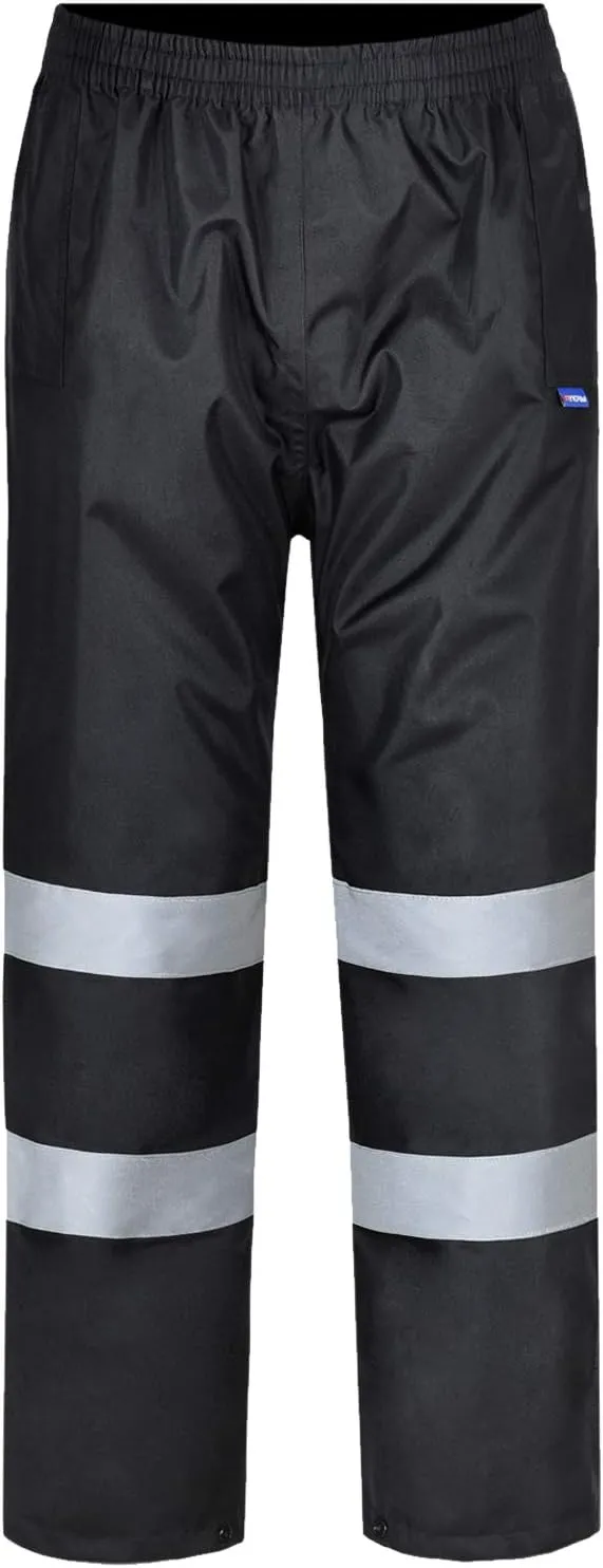 AYKRM 4 Colors Safety Rain Pants Reflective High Visibility Waterproof Rain Pants