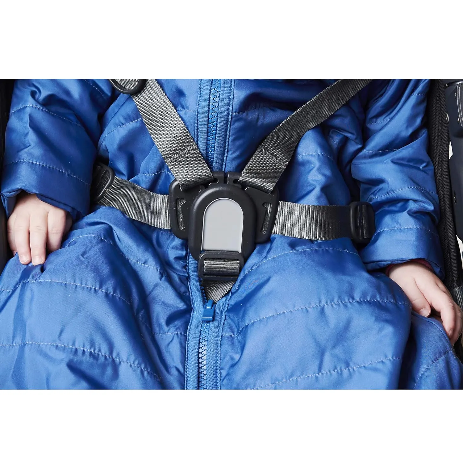 baby deedee Sleep Nest Travel Quilted Baby Sleeping Bag Sack with Sleeves, Gray Skies, Small (0-6 Months)