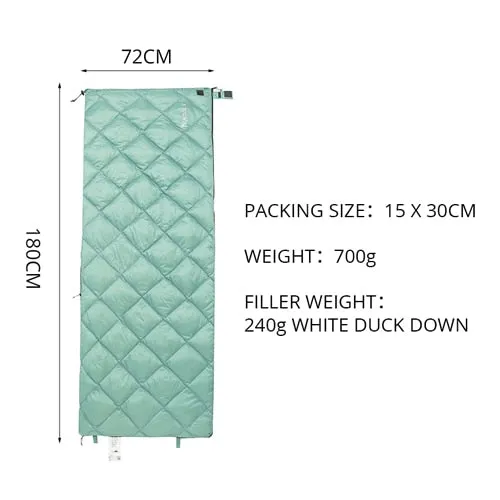 Bag Ultralight Portable Splice degree Duck Envelope -18 Quick dispatch Bags Type Large variety Outdoor Down Camping Sleep Blackdeer White Bag Sleeping Lazy