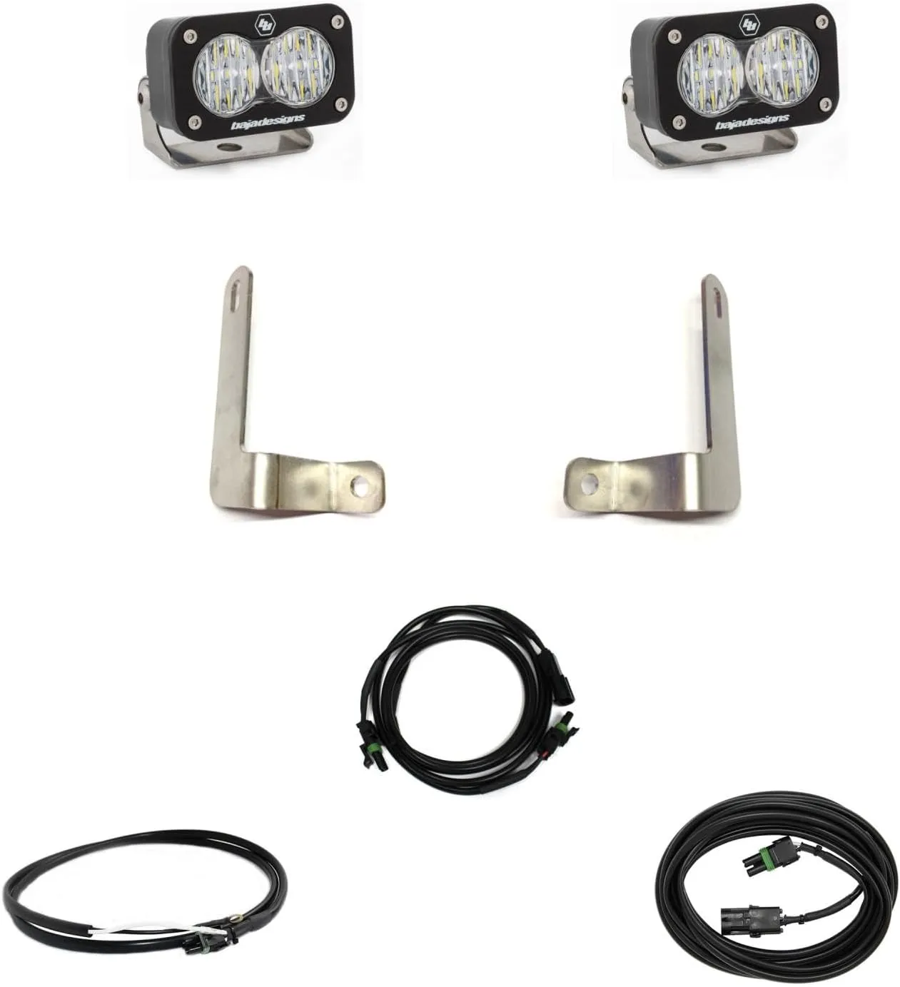 Baja Designs S2 Sport LED Dual Reverse Light Kit Light for Dodge 1500 TRX 2021-22 Truck (Wide Cornering; Clear)