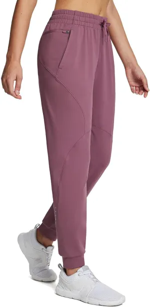 baleaf Women's Fleece Lined Pants Joggers Water-Resistant Zipper Pocket Thermal Sweatpants Winter Running Hiking Jogging