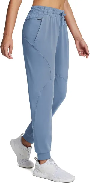 baleaf Women's Fleece Lined Pants Joggers Water-Resistant Zipper Pocket Thermal Sweatpants Winter Running Hiking Jogging
