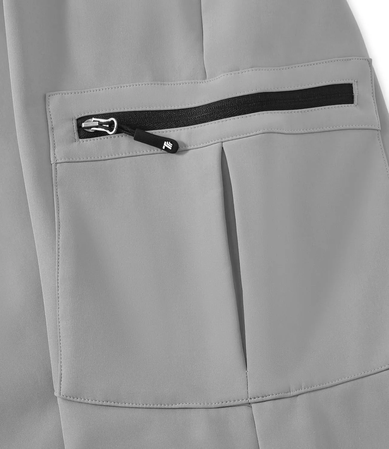 BASUDAM Men's Cargo Work Pants Snow Waterproof Softshell Winter Fleece Lined Insulated Outdoor Mountain with 6 Pockets