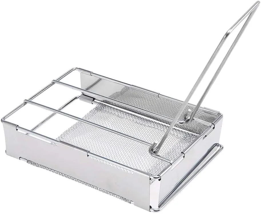 BBQ Grill Outdoor LIUYUNQI Bread Toaster Camping Stove Toaster Plate Portable Outdoor Camping Bread Toaster Grill Cookware Outdoor Grill