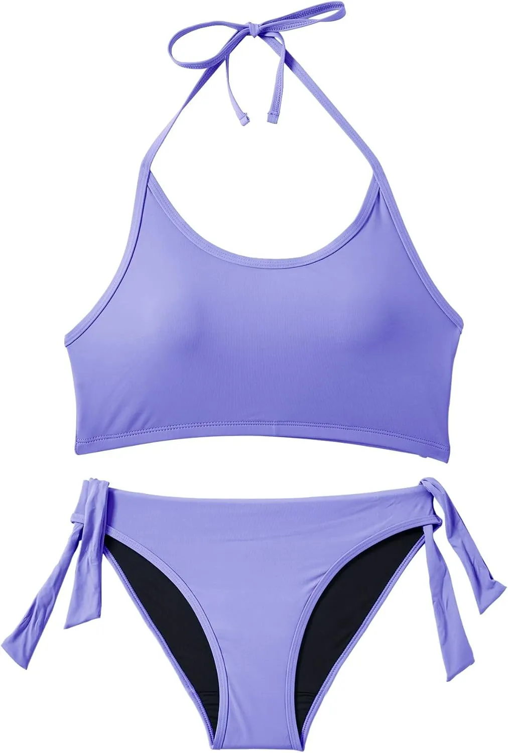 Beautikini Period Swimwear for Teens Two Piece Menstrual Leakproof Swimsuit Halter Bikini Set Bathing Suits for Girls Women