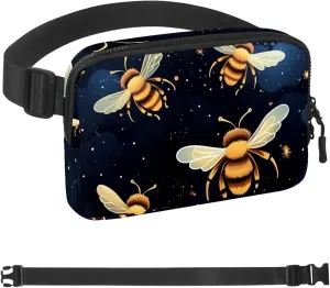 Bee-197 Belt Bag for Men and Women Fanny Pack,Belt Bag with Adjustable Strap,Fashion Crossbody Everywhere Belt Bag for Travel Outdoors Running Hiking