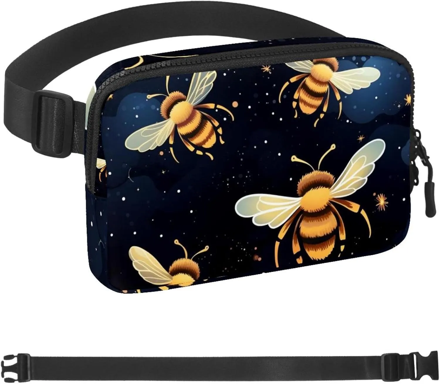 Bee-197 Belt Bag for Men and Women Fanny Pack,Belt Bag with Adjustable Strap,Fashion Crossbody Everywhere Belt Bag for Travel Outdoors Running Hiking