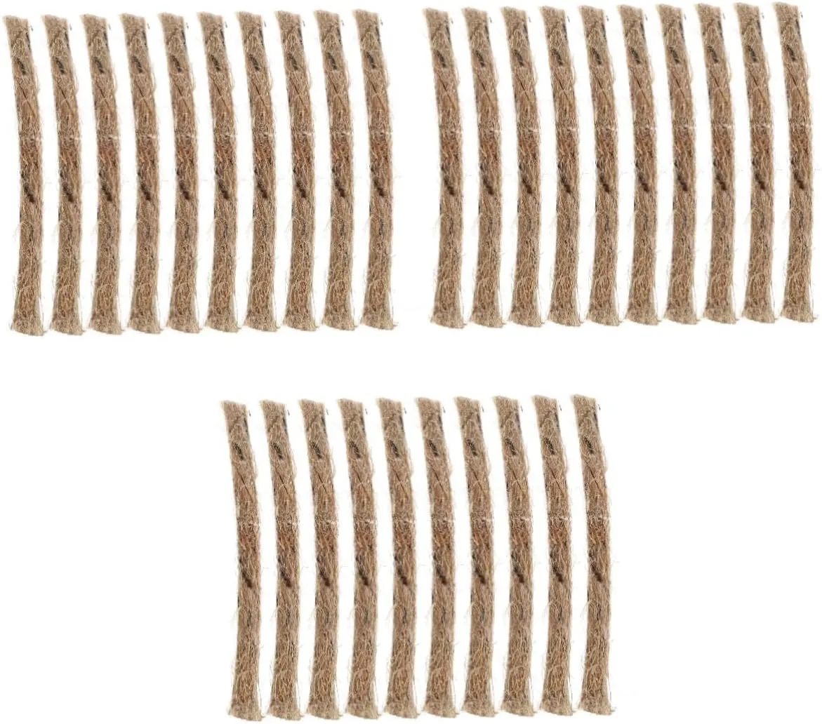 BESPORTBLE Sets Waxed Jute Twine Wick Rope Fire Starter Tool for Outdoor Travel Camping Survival Firelighter Pcs