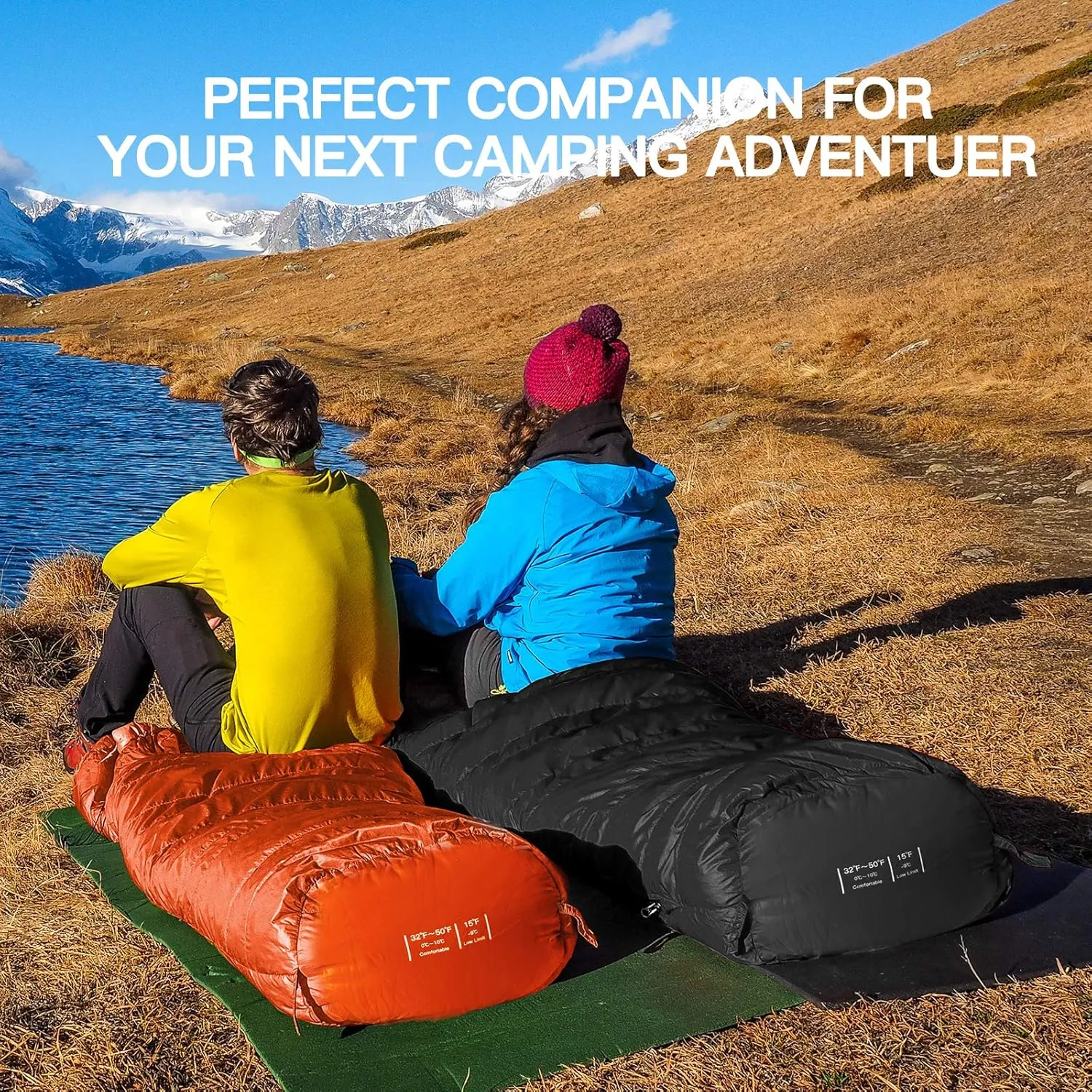Bessport Mummy Sleeping Bag | 15-45 ℉ Extreme 3-4 Season Sleeping Bag for Adults Cold Weather– Warm and Washable, for Hiking Traveling & Outdoor Activities