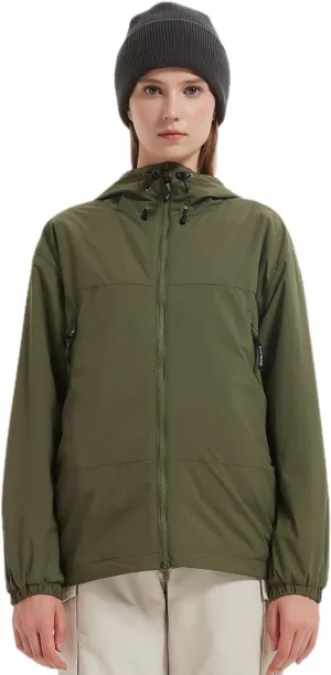 BGX Bluemagic Spring Women's Softshell Jacket with Hood Fleece Lined Warm Lightweight Waterproof Insulated Windbreaker