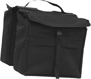 Bicycle Storage Bag Saddle Bag Organizer Black Pouch Carrier Bag Double Panniers Storage Pack Bike Rear Seat Bag for Cycling