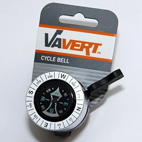 BIKE BELL WITH A DIFFERENCE BICYCLE COMPASS MINI FLICK CYCLE BELL SUIT ADULTS & KIDS