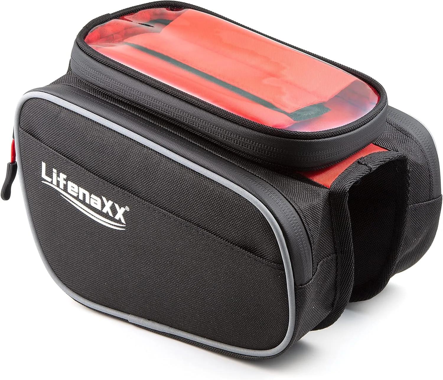 Bike Mount Holder Waterproof Bag - Cycle Frame Bag with Integrated Phone Compartment for all Bike Types: Electric, Mountain, City Bikes - Bicycle Bag LX-029