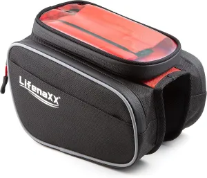 Bike Mount Holder Waterproof Bag - Cycle Frame Bag with Integrated Phone Compartment for all Bike Types: Electric, Mountain, City Bikes - Bicycle Bag LX-029