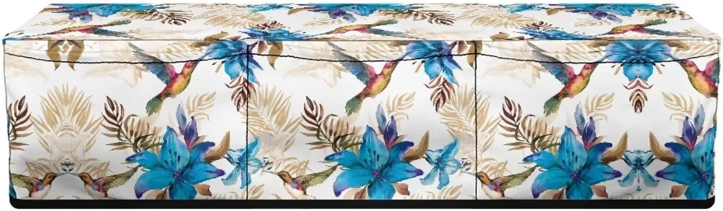 Bird Floral Carrying Case Cover for DIY Cutting Machine Scrapbooking Die-cut Machine Covers Elastic Carrying Case Bag Compatible with Most DIY Cutting Machine