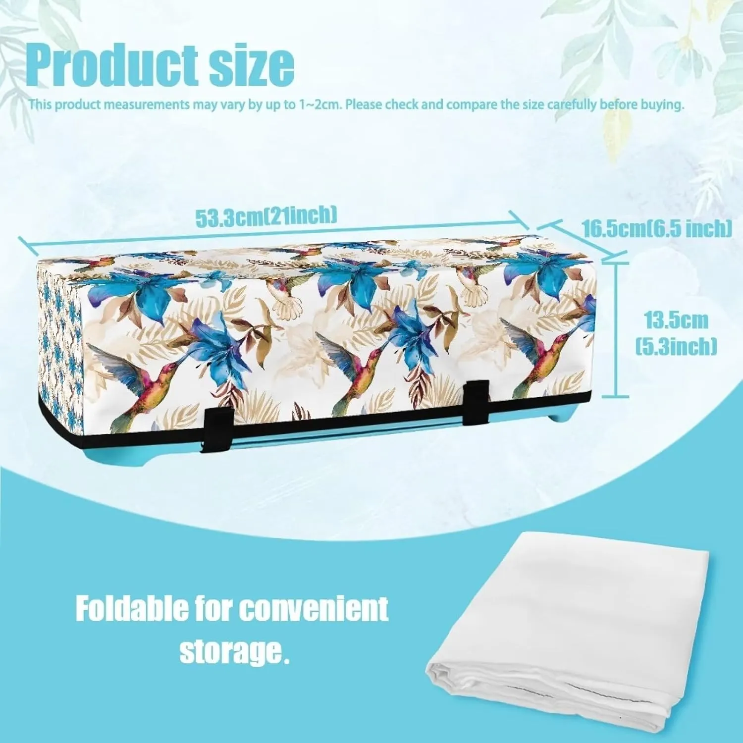 Bird Floral Carrying Case Cover for DIY Cutting Machine Scrapbooking Die-cut Machine Covers Elastic Carrying Case Bag Compatible with Most DIY Cutting Machine