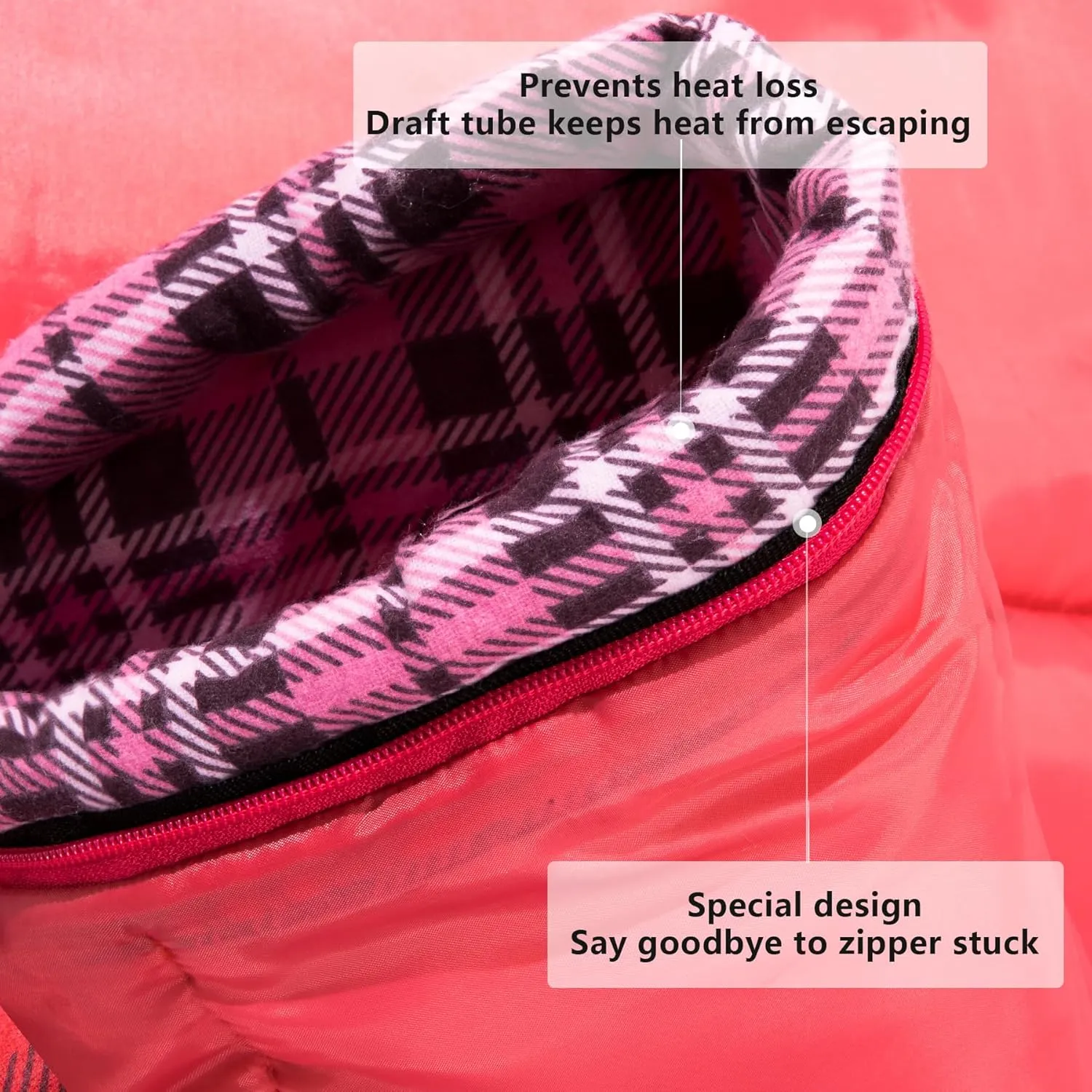 BISINNA Cotton Flannel Sleeping Bag for Adults Backpacking Camping Sleeping Bag 3 Season Envelope Sleeping Bags for Hiking