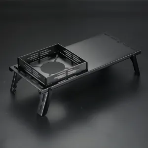 BKSK-310CP Solo Camping Table Small Tabletop Heat Shield Windshield Stainless Steel Lightweight Compact with Storage Bag for ST-310 Alcohol Stove