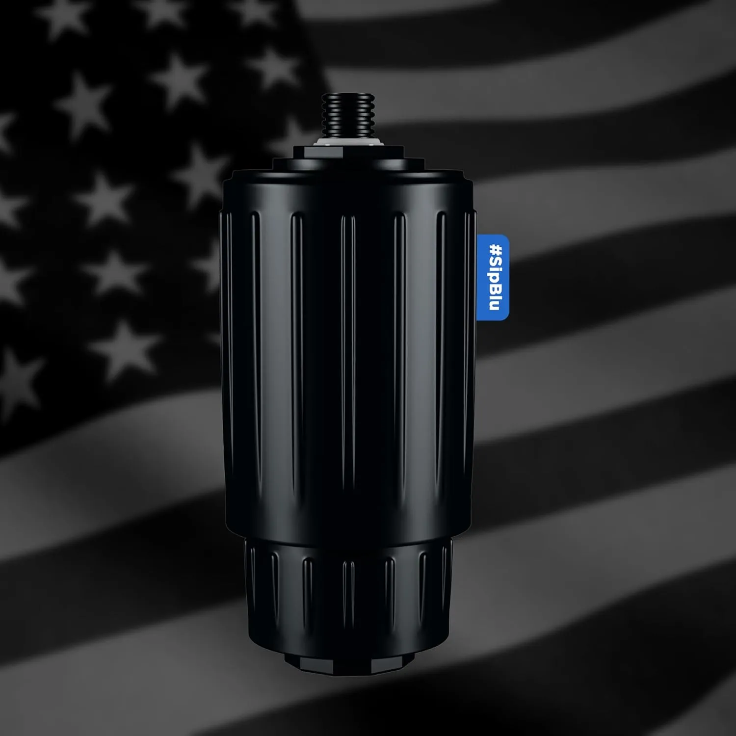 BLU All-in-ONE | Water Filter Bottle Flask | Vacuum Insulated Stainless Steel Bottle Flask | Portable Water Filter Purifier Bottle (26oz) | Made in USA | Removes 99.99% Contaminants (Regular Filter)