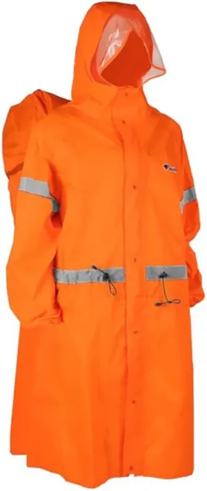 BlueField Unisex Reflective Outdoor Backpack Raincoat Rain Cover One-piece Rain Poncho Cape Jacket for Hiking Camping Cycling