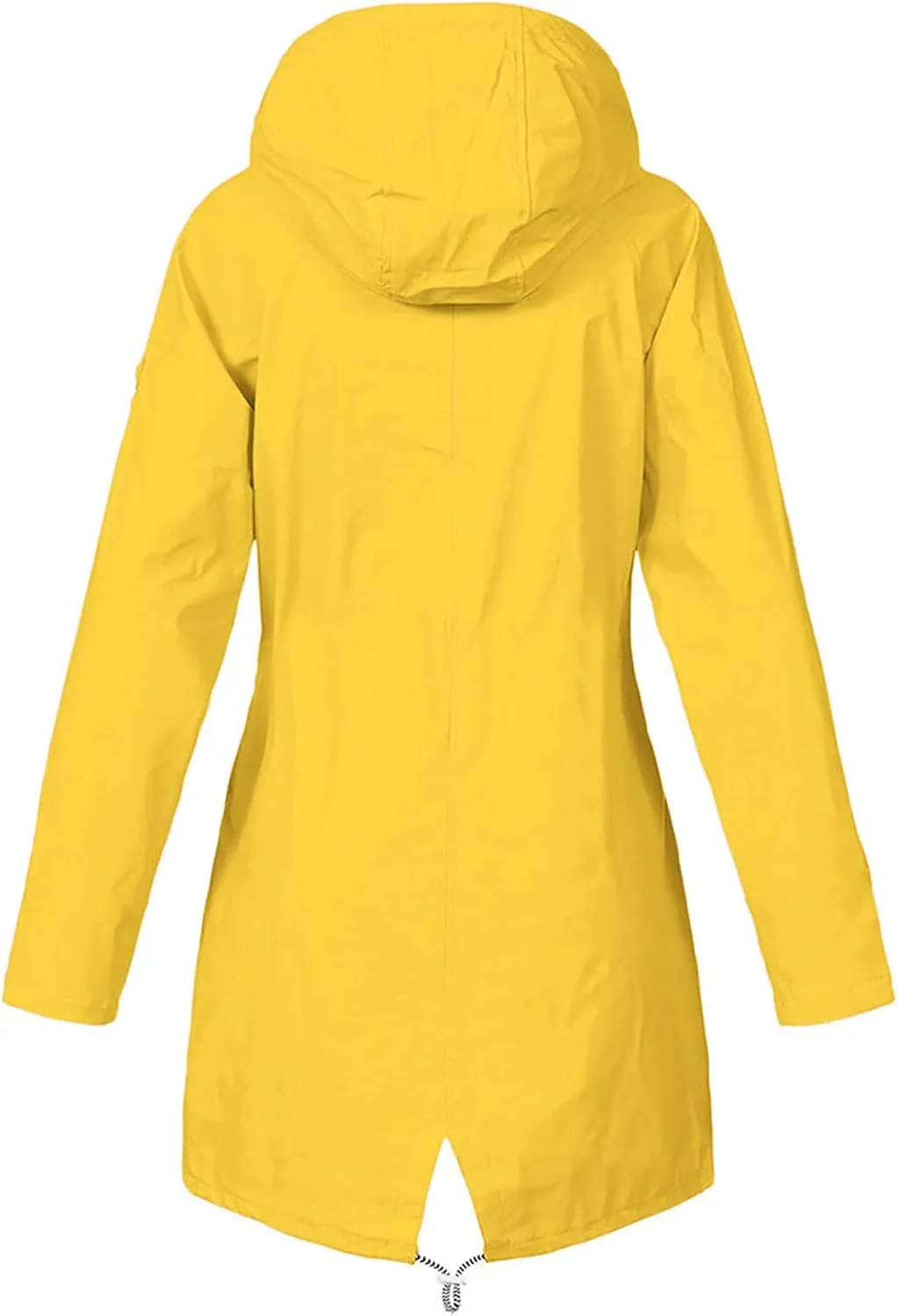 BOXIACEY Rain Jackets for Women Waterproof with Hood Lightweight Packable Windbreaker Outdoor Trench Coat Travel Jacket