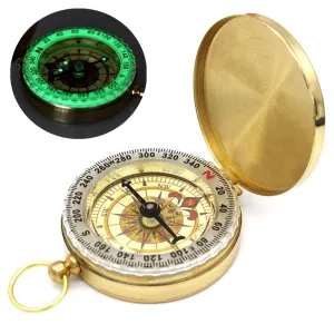 Brass Golden Portable Compass