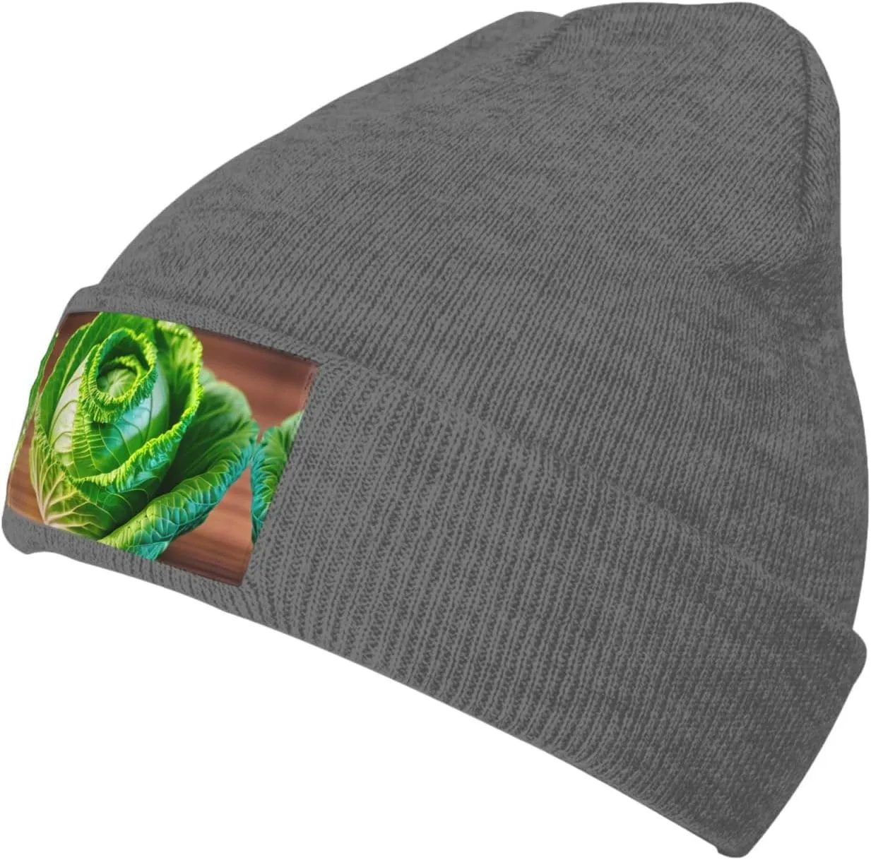 Bright Cabbage Print Windproof Hat Beanie Hat Winter Hat Beanie Hat Soft Knit Cap for Men and Women