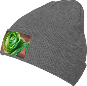 Bright Cabbage Print Windproof Hat Beanie Hat Winter Hat Beanie Hat Soft Knit Cap for Men and Women
